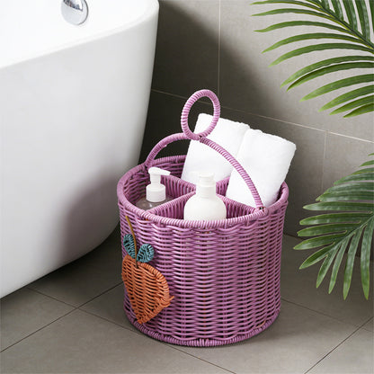 Multi-Compartment Decorative Organizer Basket Acalora