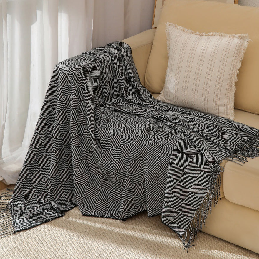 Decorative Woven Throw Blanket