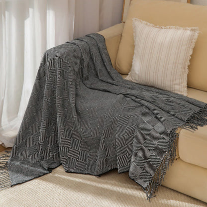 Decorative Woven Throw Blanket