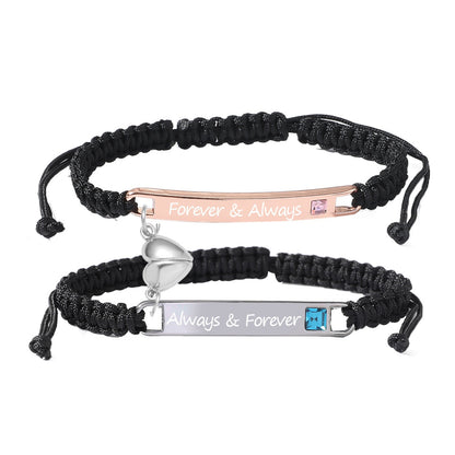 BowLift | Personalized Magnetic Heart Love Bracelet Set