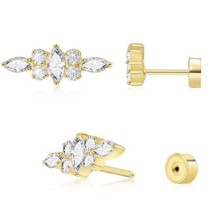 Ear studs with flat back | Bowlift