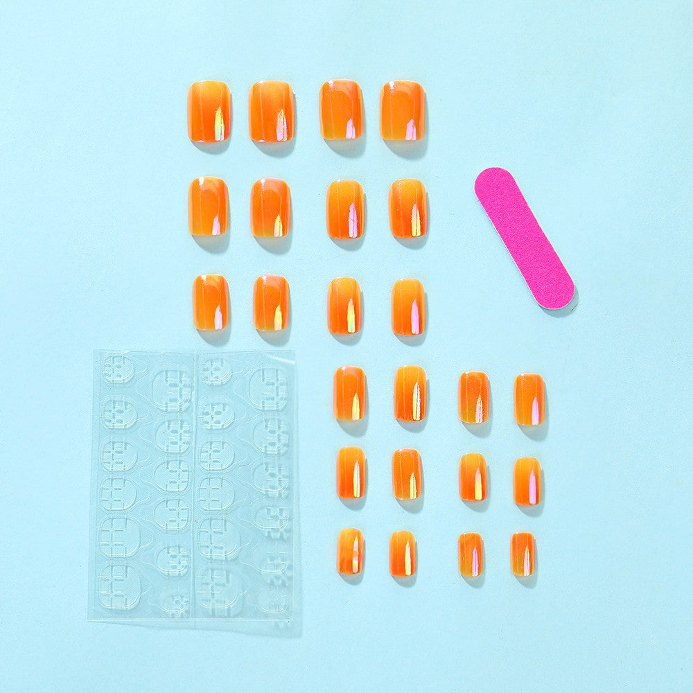 Gradient Color Artificial Nails Acalora