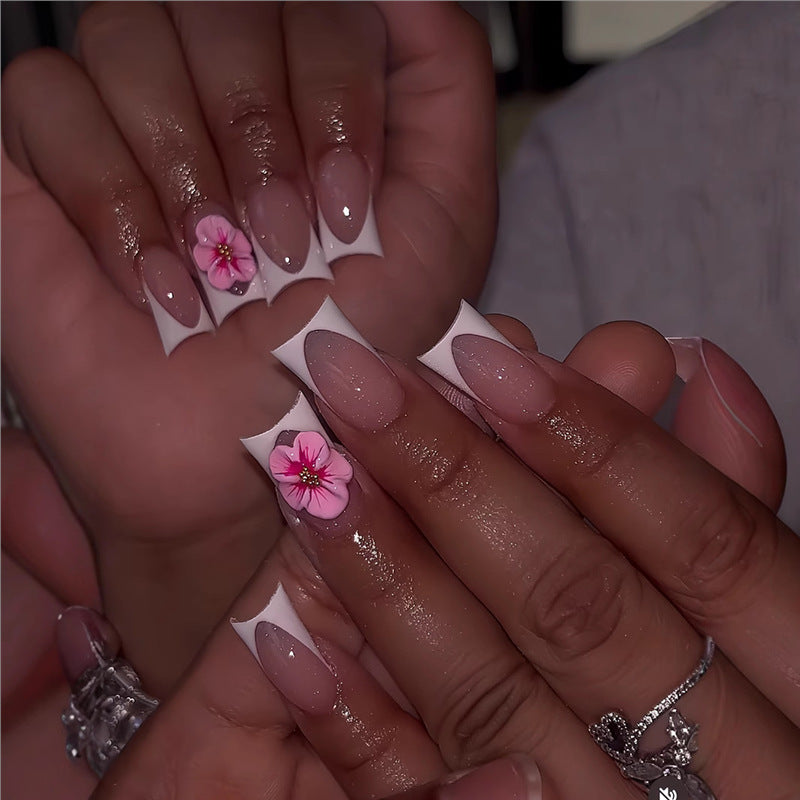 Floral Design Press-On Nails Acalora