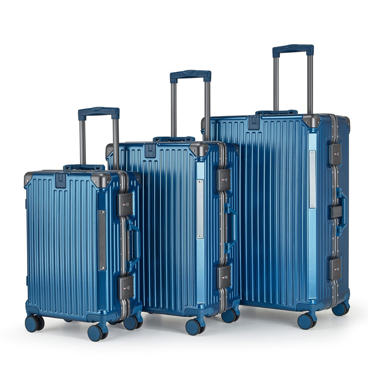 Unisex Aluminium Hard-shell Travel Luggage Set Brehn