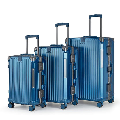 Unisex Aluminium Hard-shell Travel Luggage Set Brehn