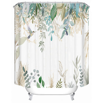 Floral Lavender Pattern Shower Curtain