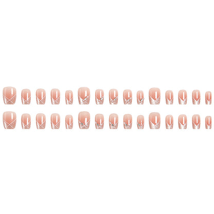 Artificial Nail Set with Glitter Accents Acalora