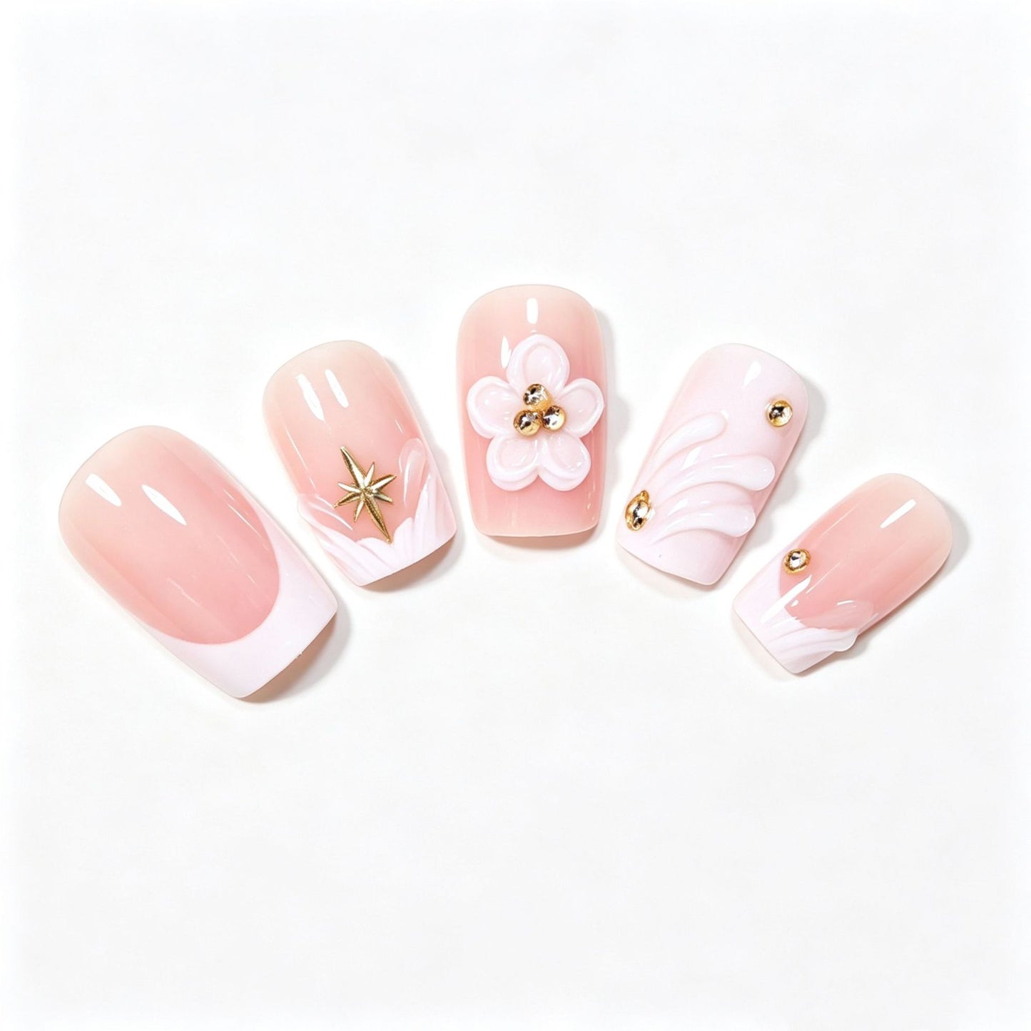Floral-Themed 3D Nail Art Set Acalora