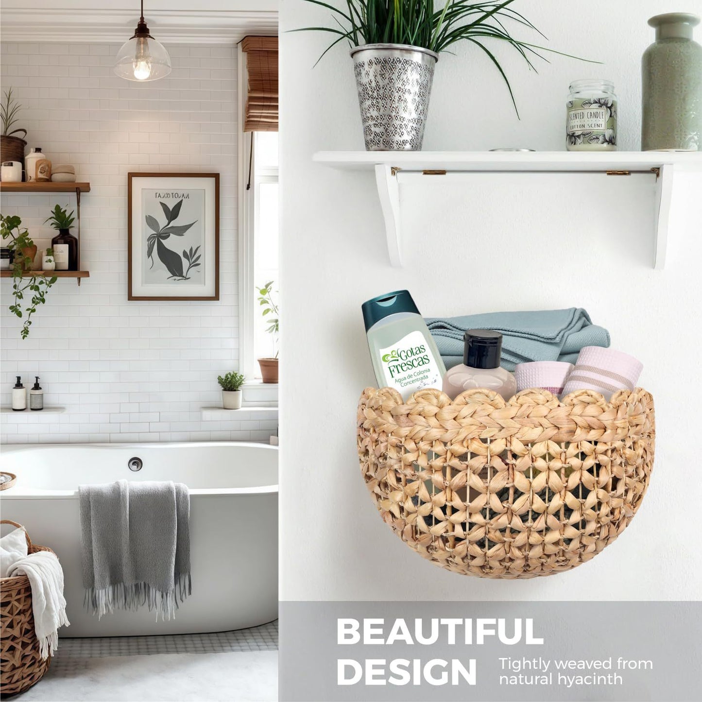 Handwoven basket Acalora