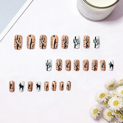 Western-Themed Nail Art Acalora