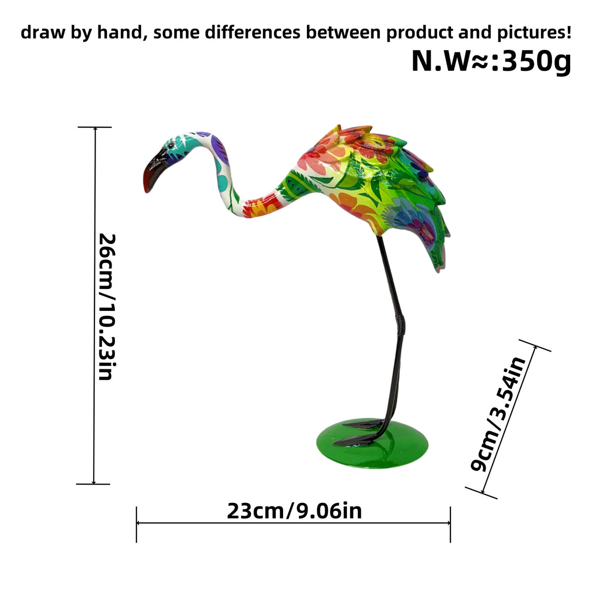 Artistically designed Flamingo sculpture Acalora