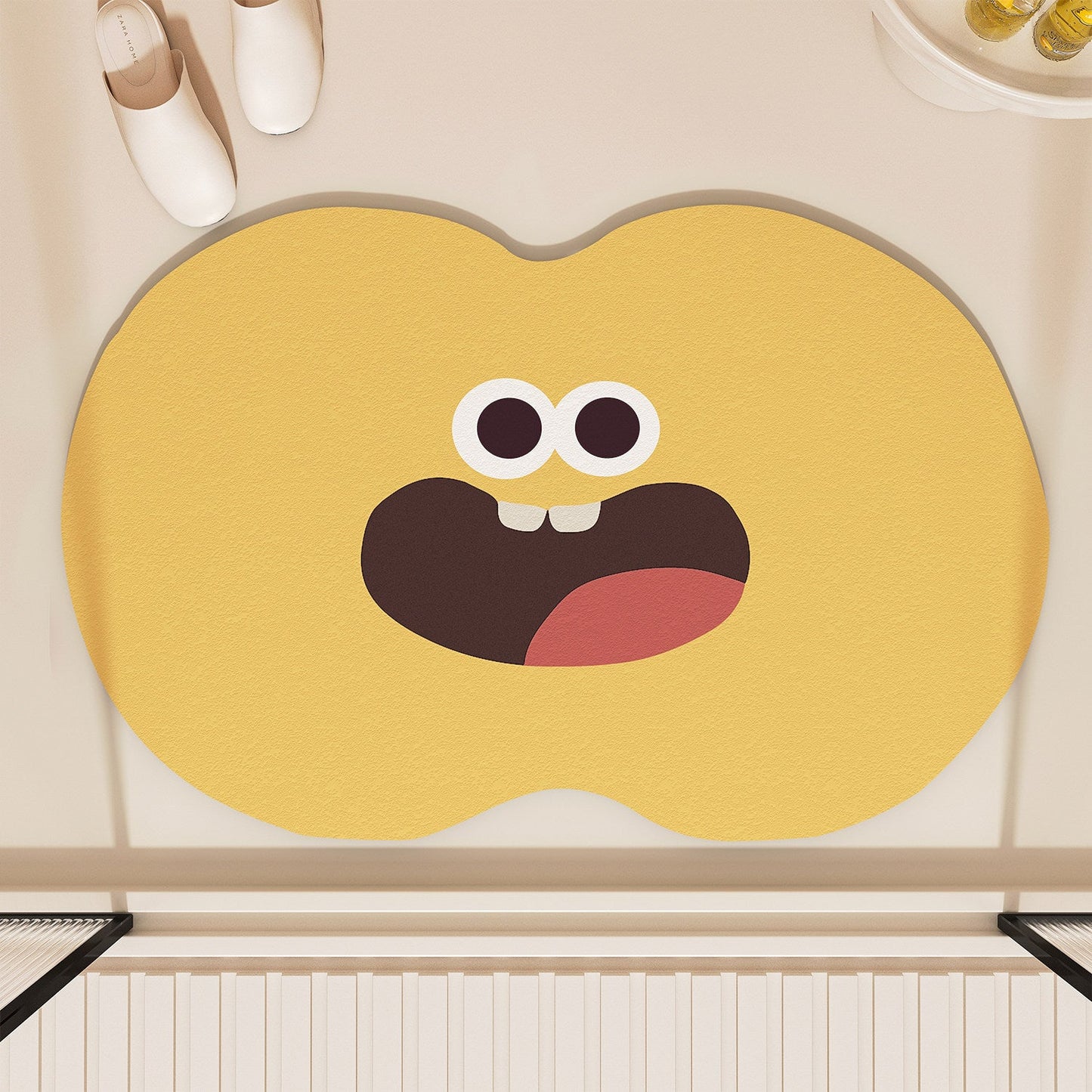 Playful Cloud-Shaped Bath Mat