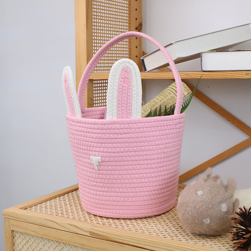 Playful Storage Basket in Rabbit Design Acalora
