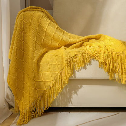 Unisex Cozy Textured Throw Blanket