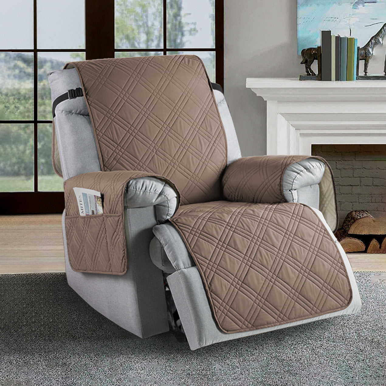 BowLift | Waterproof Recliner Slipcover | Durable Microfiber, Stain-Resistant & Universal Fit for Home Protection