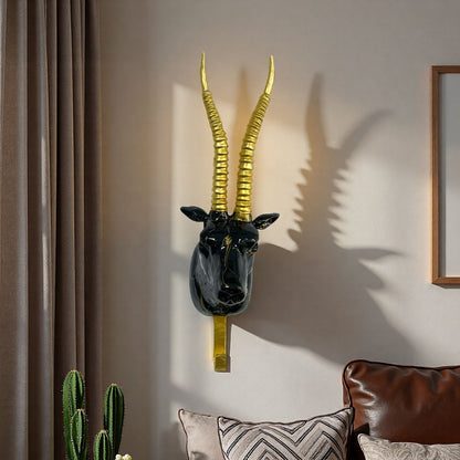 Wall hooks in the shape of a stylized unicorn Acalora