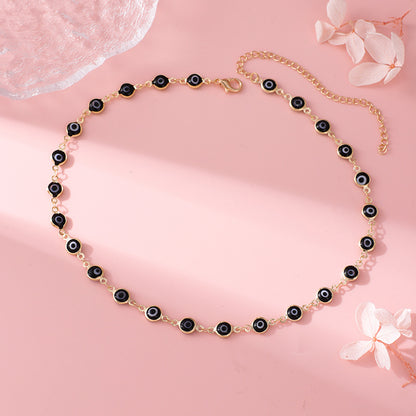 Decorative Evil Eye Charm Necklace Acalora
