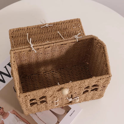 Handcrafted decorative basket Acalora