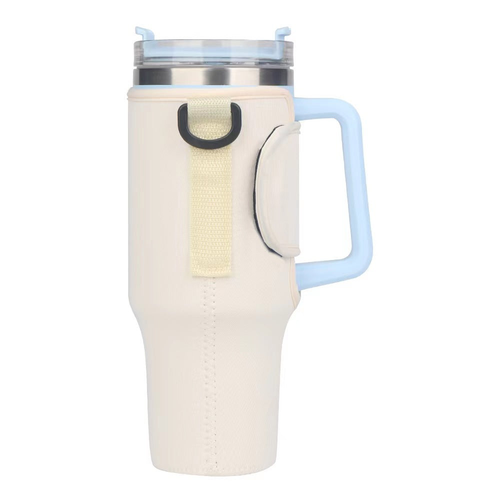 Ladies trendy and sparkling drinking bottle with shoulder bag Bowlift