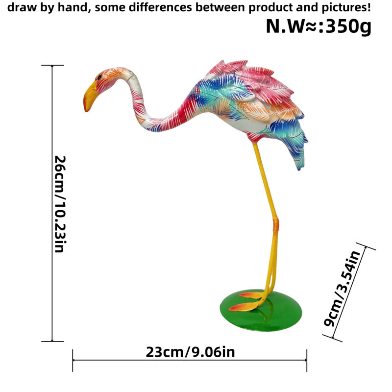 Decorative Flamingo Sculpture Acalora