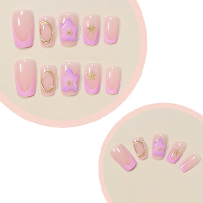 Artistic Press-On Nail Design Set Acalora