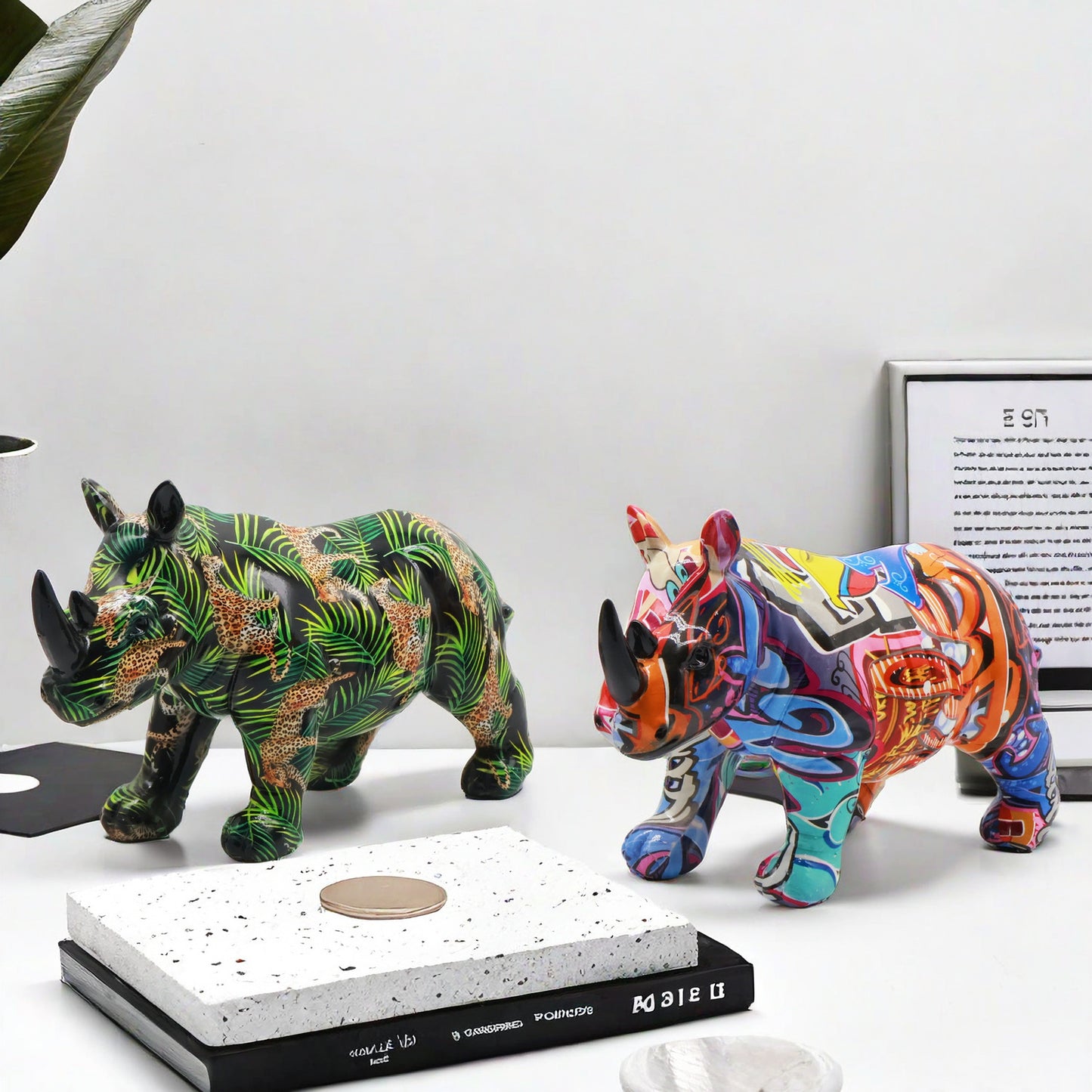 Artistic Rhino Figure Acalora