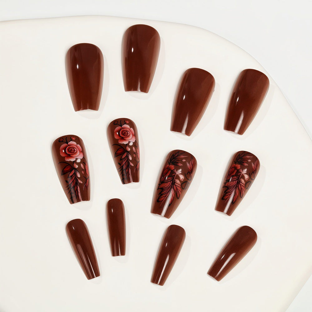 Artificial nails with floral accents Acalora