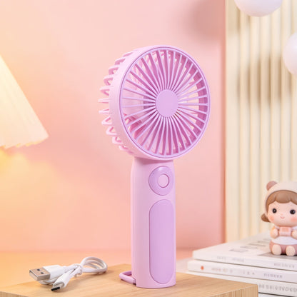 Ladies' Portable Handheld Fan with Ergonomic Handle Karnz