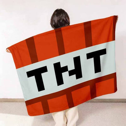 Cozy Checkered Pattern Fleece Blanket