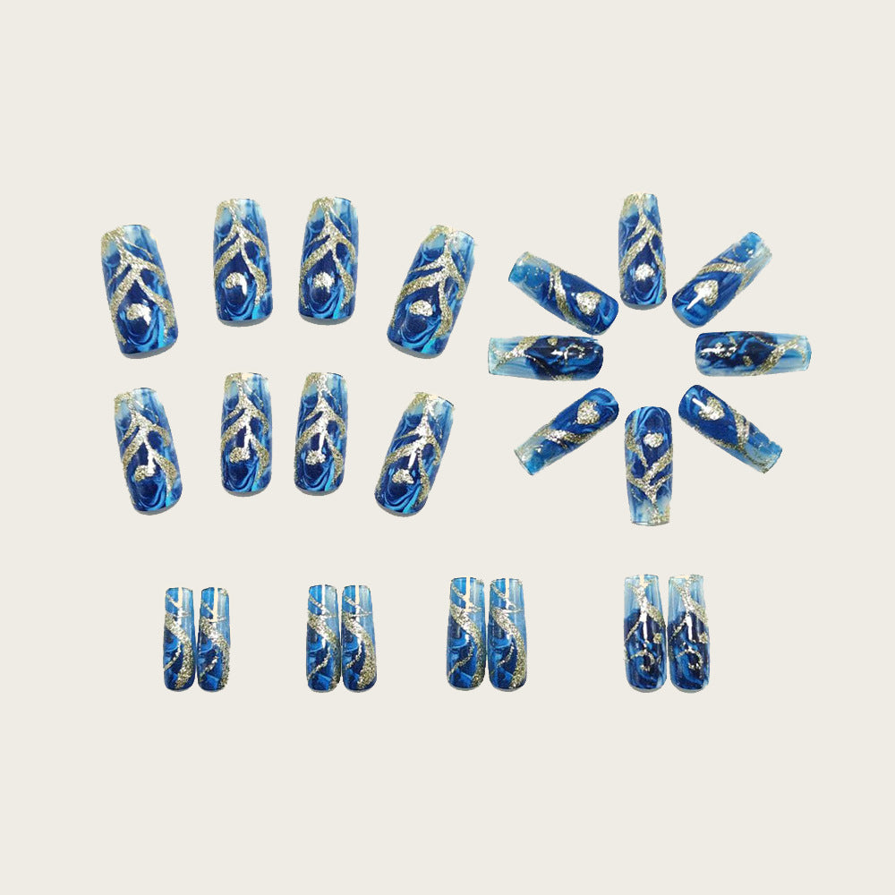 Nail art in maritime elegance design Acalora