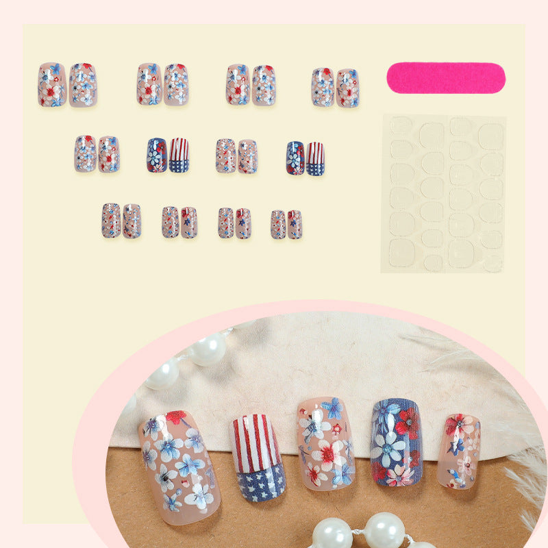 Decorative Floral Press-On Nail Art Set Acalora 1788496018
