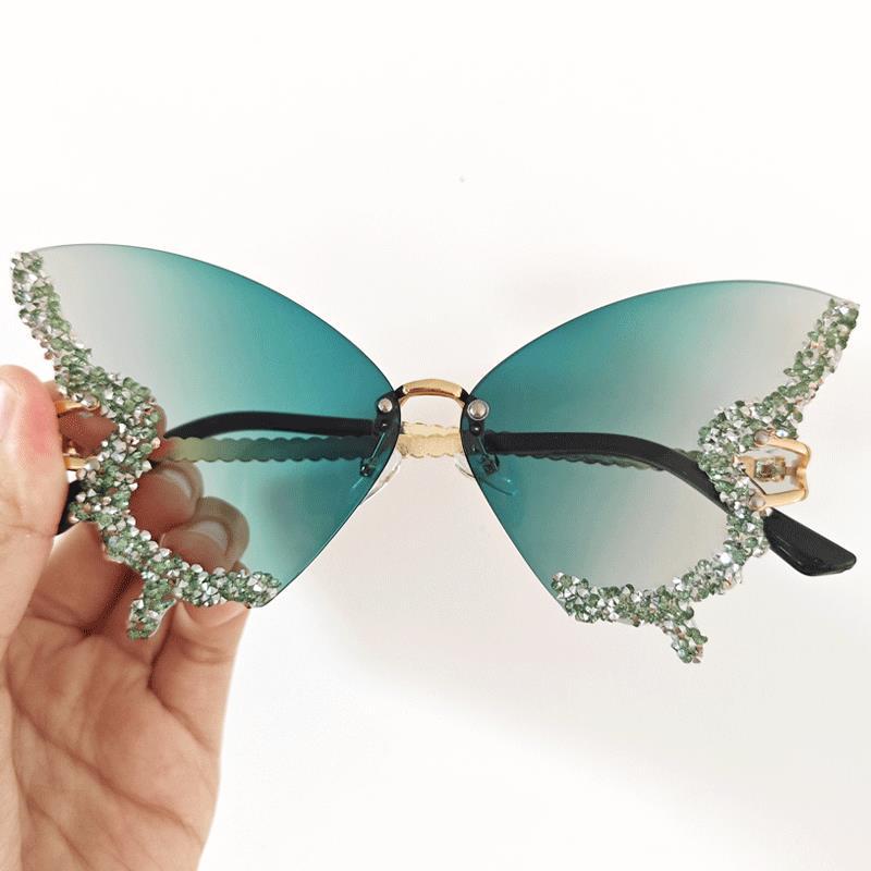 Women's extravagant sunglasses with sparkling butterfly design Kalsten