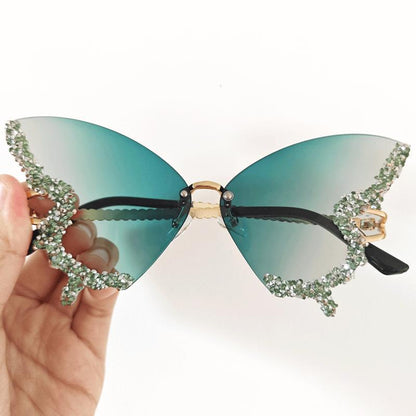 Women's extravagant sunglasses with sparkling butterfly design Kalsten