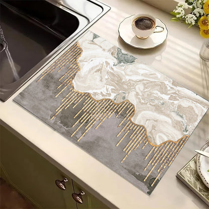 Abstract Geometric Kitchen Mat Acalora