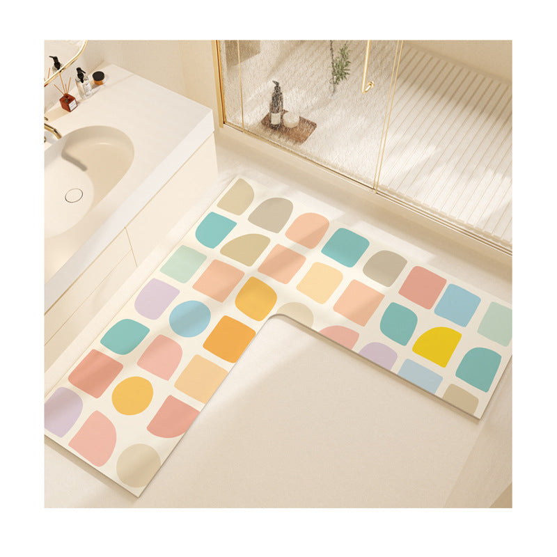 Non-Slip Colorful Bathroom Mat