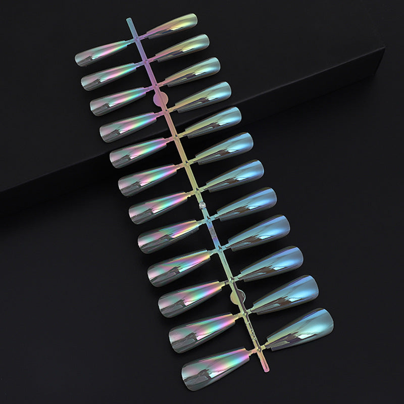 Artifical nails in modern holographic design Acalora