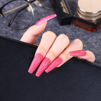 High-quality artificial nails with glitter effects Acalora