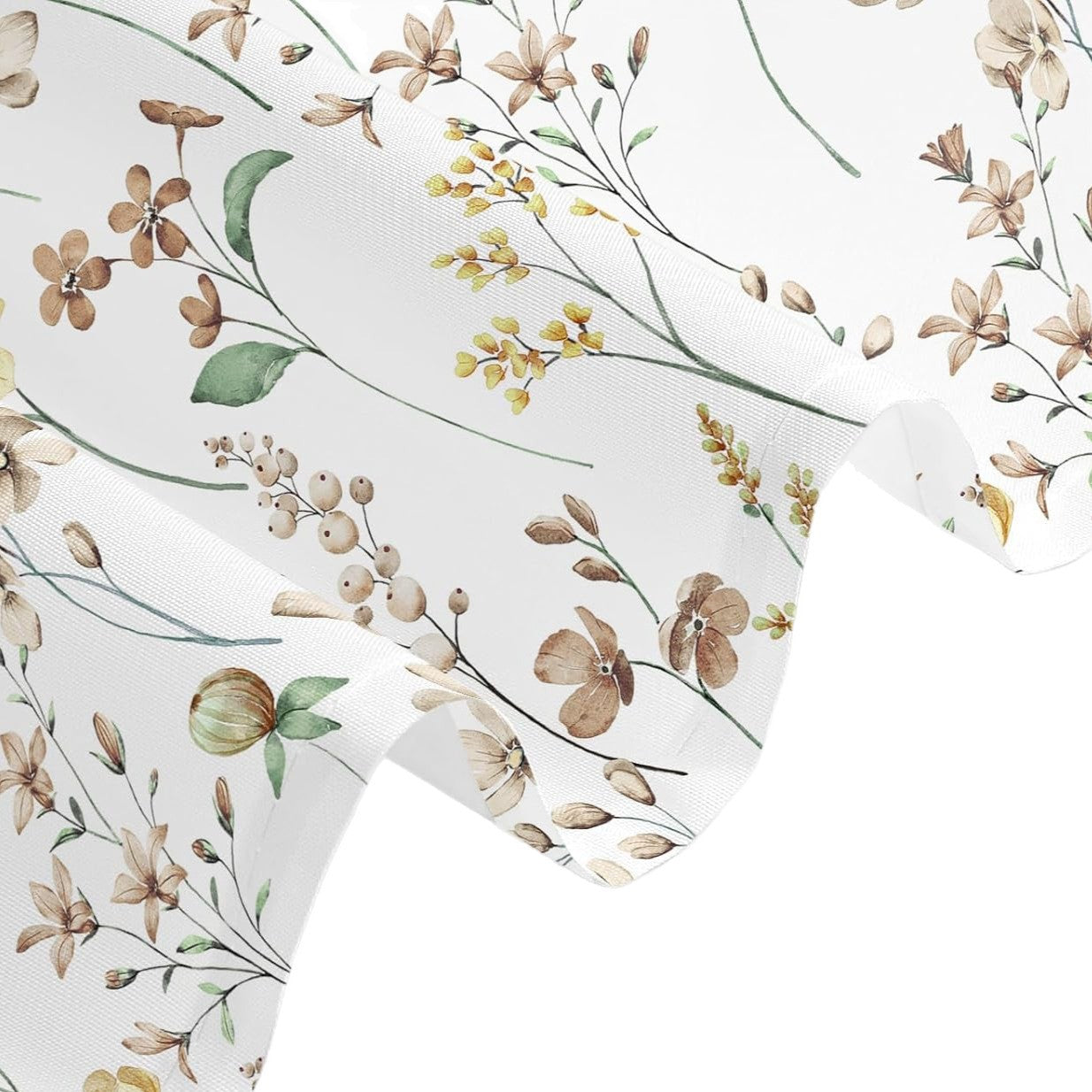 Floral Print Shower Curtain