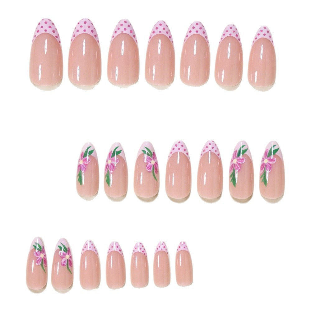 Artistic Floral Design Press-On Nails Acalora