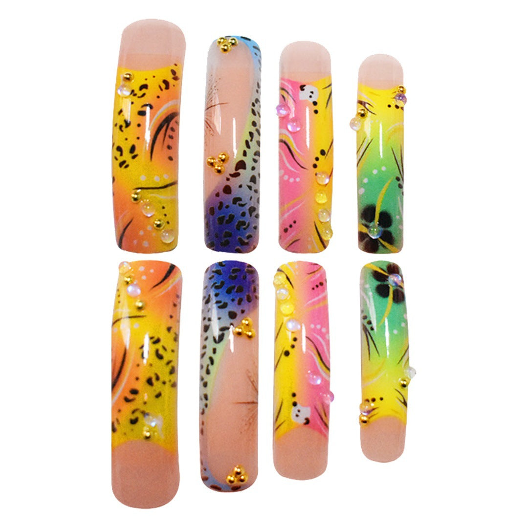 Artistic Long Press-On Nails Acalora