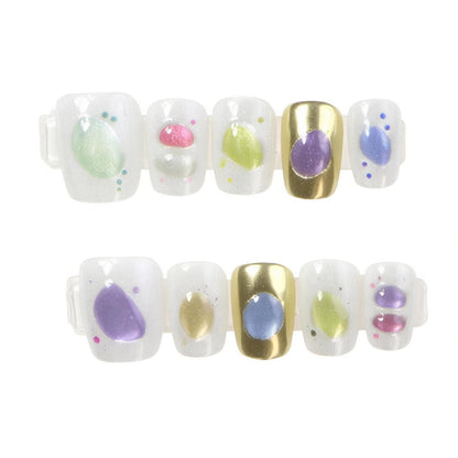 Artistic Press-On Nail Design Set Acalora
