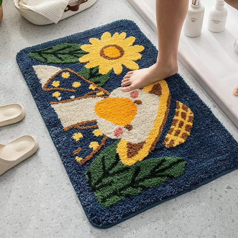 Cute Cartoon Dog Bath Mat