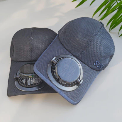 Ventilated baseball cap with detachable rechargeable fan Bowlift