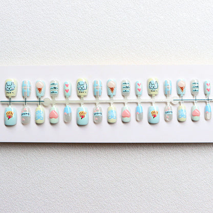 Creative Themed Press-On Nail Set Acalora