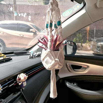 Key jewelry with macrame design Acalora