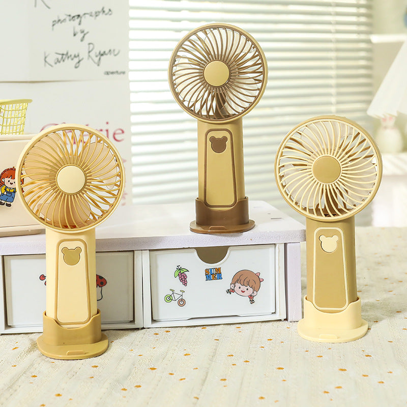 Ladies' Portable Handheld Fan in a cute bear motif Karnz