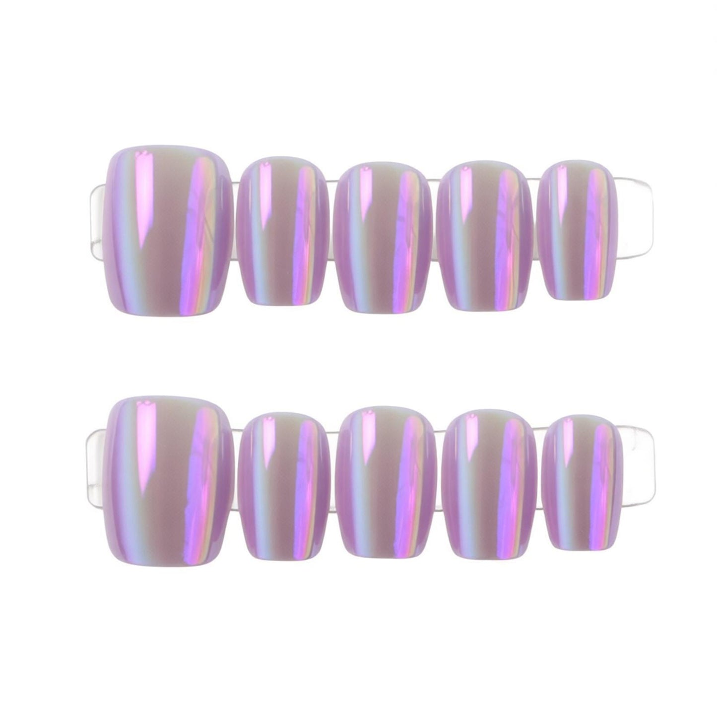Elegant Glossy Press-On Nail Art Acalora