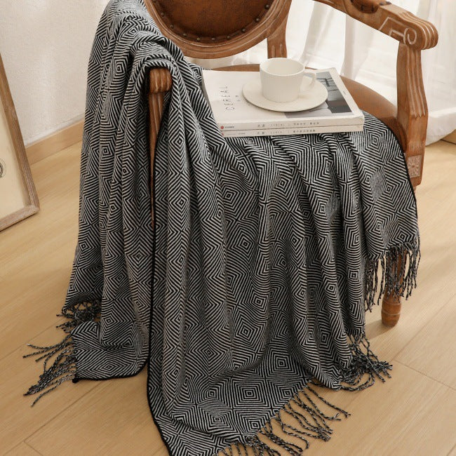 Decorative Woven Throw Blanket