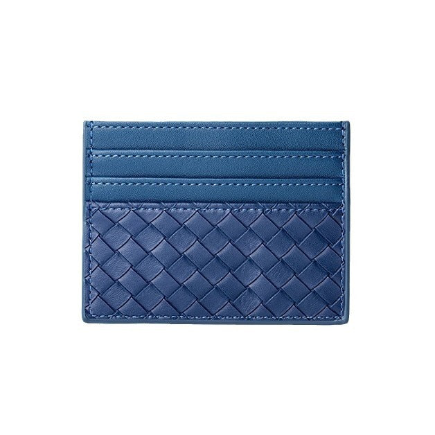 Woven Leather Card Holder Acalora