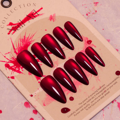 Glossy Stiletto Press-On Nail Set Acalora